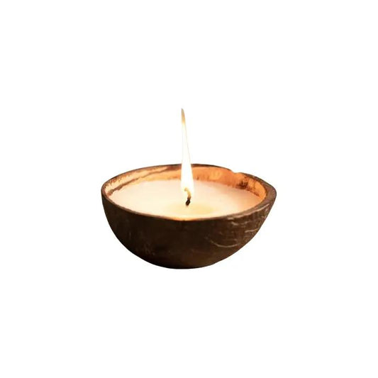 Eco-Friendly Coconut Shell Candle ( Set of 2 )