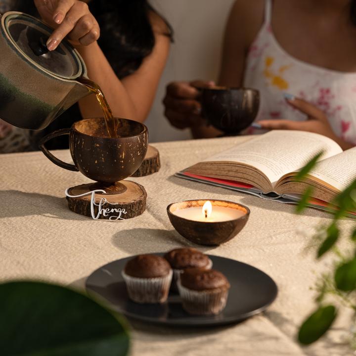 Coconut Shell Teacup ( Set of 2 )