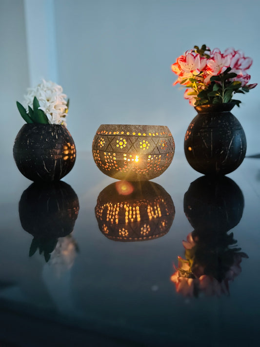 Coconut Shell lamp 2